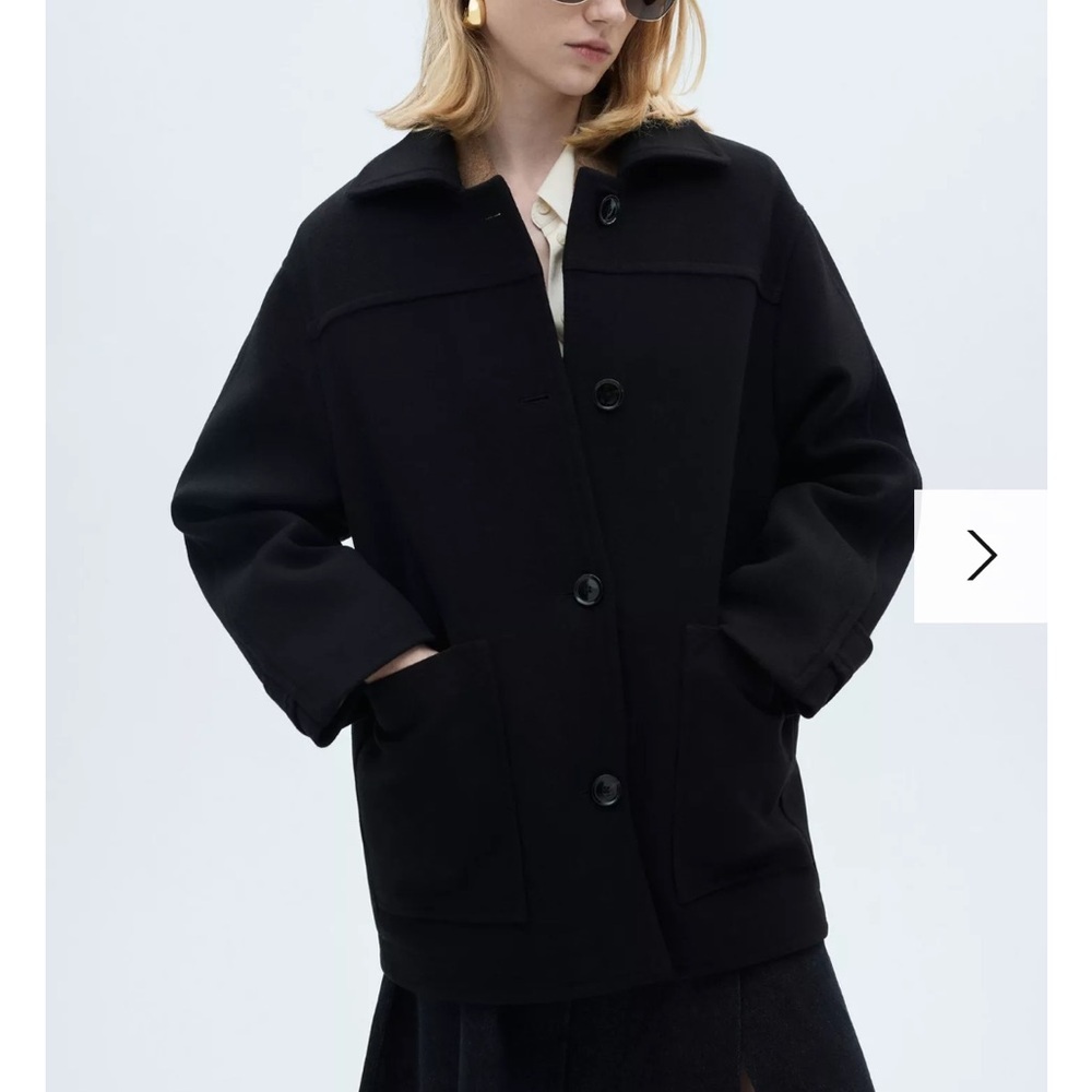 Mango Women’s Colombo Wool Black Jacket, new with tags